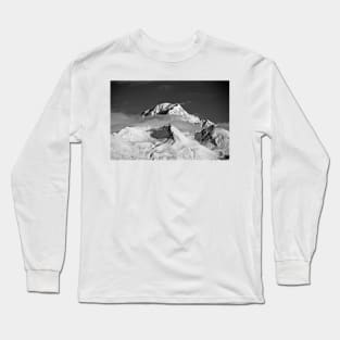 Mont Blanc from Les Arcs French Alps France Long Sleeve T-Shirt